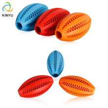 Oral Cleaning Bite Resistant Rubber Pet Dog Training Toys Indestructible Olive Dog Chew Ball